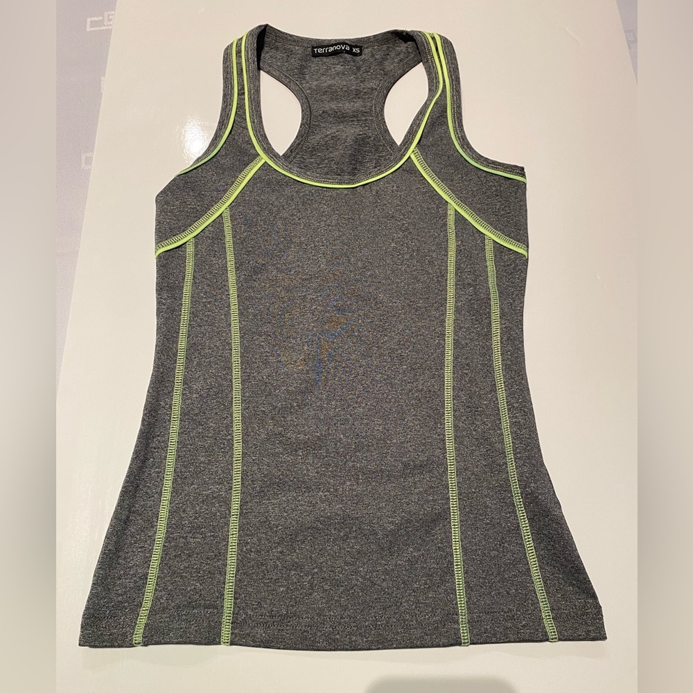 Grey gym tank XS